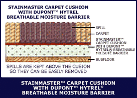 STAINMASTER Rubber Carpet Padding with Moisture Barrier in the